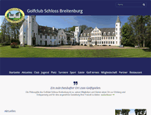 Tablet Screenshot of golfclubschlossbreitenburg.de